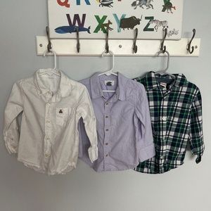 Gap Old Navy Gymboree 3T Long sleeve Oxford shirts